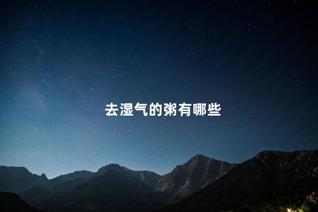 去湿气的粥有哪些