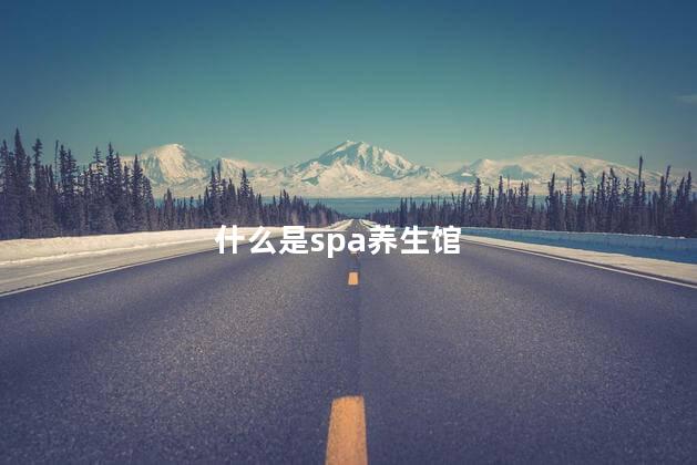 什么是spa养生馆