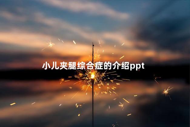 小儿夹腿综合症的介绍ppt