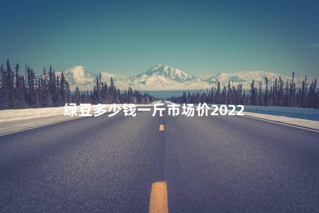 绿豆多少钱一斤市场价2022