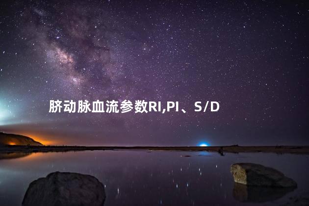 脐动脉血流参数RI,PI、S/D