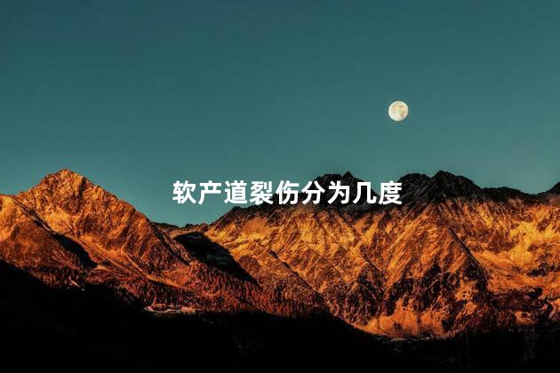 软产道裂伤分为几度